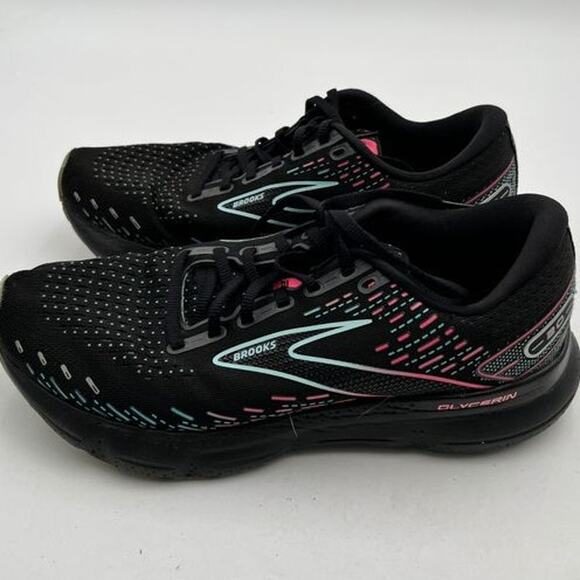 Brooks Glycerin 20 Womens Size 9 Running Shoes Black Pink Teal 1203691B005 - Picture 11 of 14